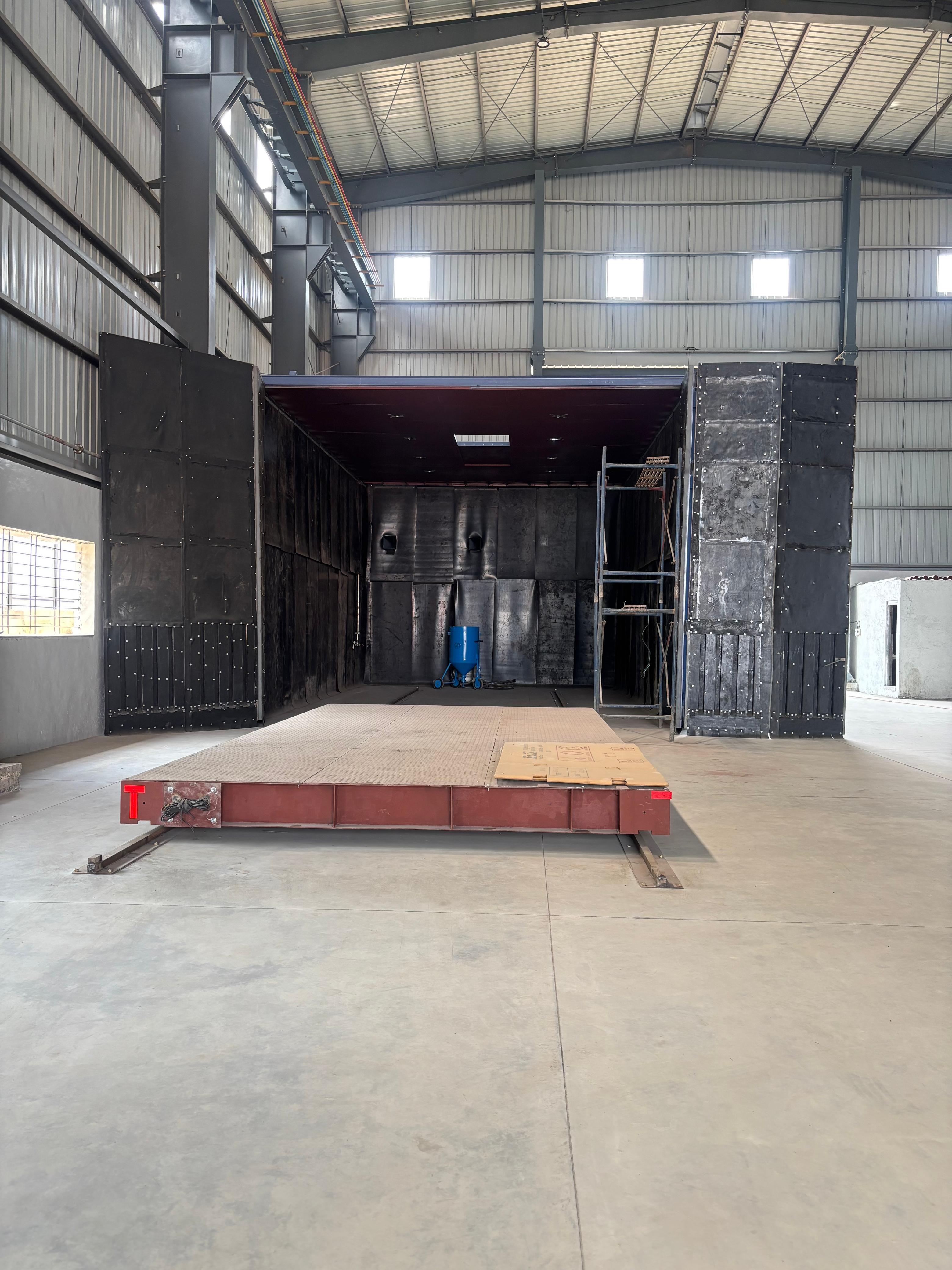 Blasting Booth with motorised trolley (10mx7mx5.5m)